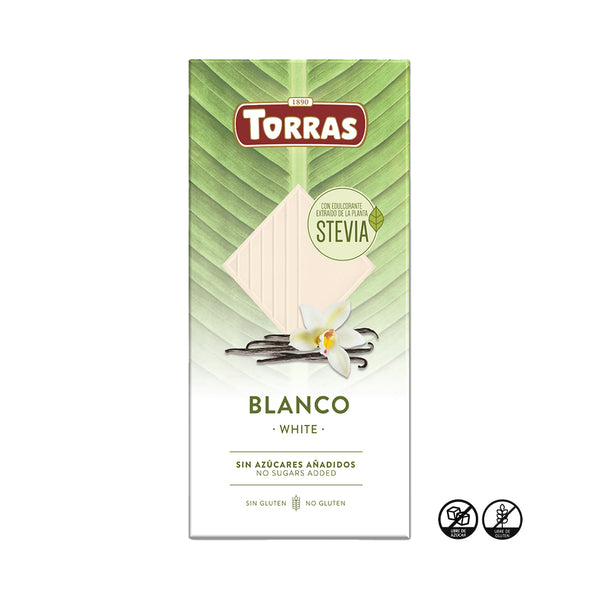 Chocolate Blanco con Stevia, 100g