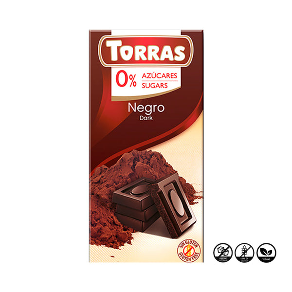 Chocolate Negro 51% Cacao Sin Azúcar, 75g