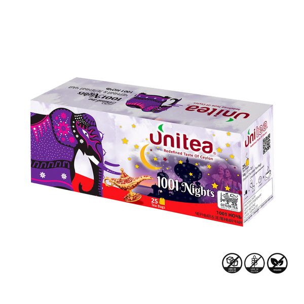 1001 Nights, Mix de Té negro y verde frutas mixtas, 25x2g