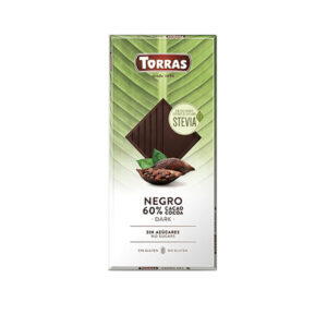 Chocolate negro 60% cacao sin azucar stevia