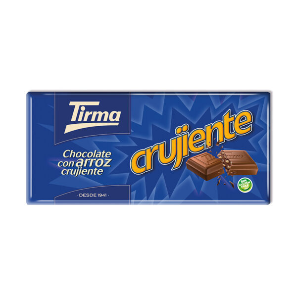 Chocolate con leche con arroz crujiente